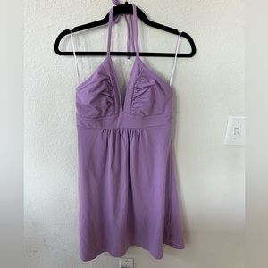 Susana Monaco purple halter dress